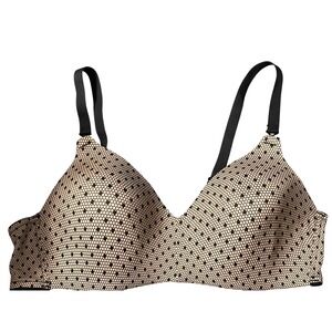 Warners Bra 38C 040010 Polka Dot Mesh Full Coverage  Everyday Support